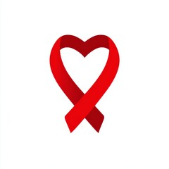 Red Ribbon Heart Graphic Inspiring Change in Health Advocacy Environment