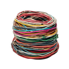 A stack of colorful electrical wires (1)