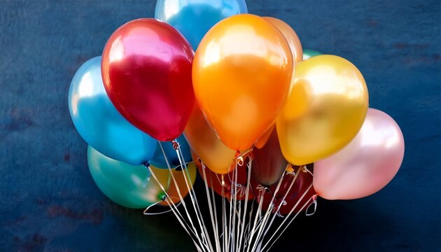 colorful balloons tied together perfect for celebrations and events - Powered by Adobe