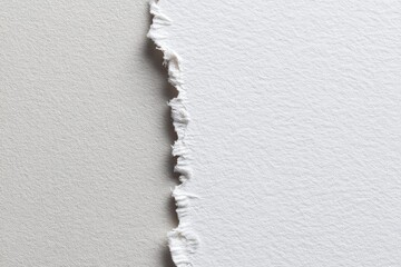 Ripped paper, light beige and white