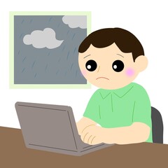 台風の影響で出社できない人