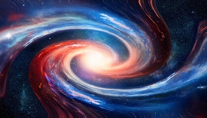 mesmerizing cosmic swirl in deep space