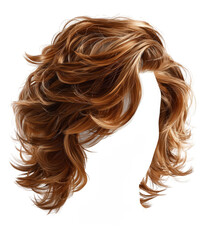 Fototapeta premium Wavy auburn hair wig