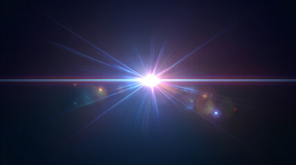 Bright small lens flare with subtle shine and glow. Clean and crisp, suited for modern interface design and infographics. Stock Illustration