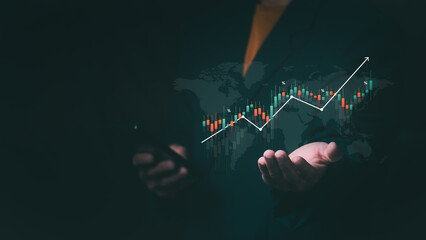 Future investment concepts highlighting rapid market growth at the right time, focusing on dividend...