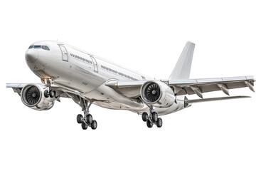 Obraz premium White commercial jet aircraft