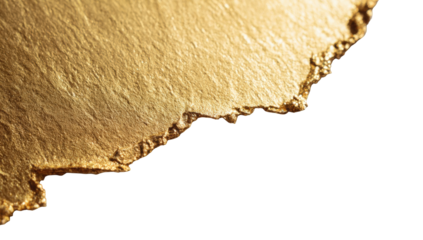 Gold leaf irregular edge