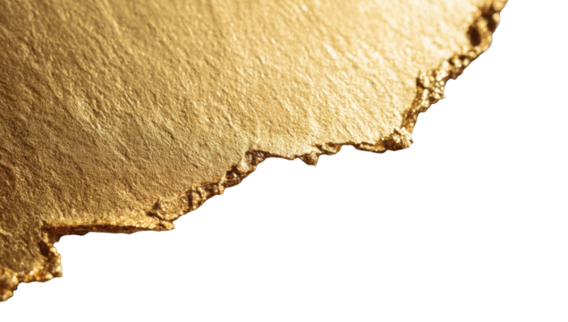 Gold leaf irregular edge