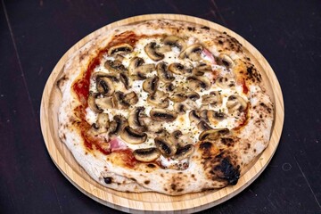 The best and most perfect rustic Brazilian artisan pizza baked in a wood-fired ove