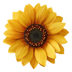 Close-up of a vibrant yellow sunflower
