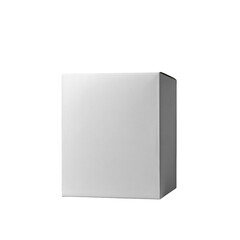 Blank white cube box