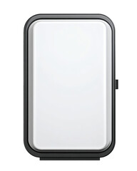 Blank white rectangular appliance