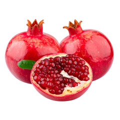 Pomegranate isolated on transparent png