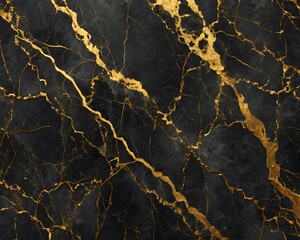 Black marble texture with gold veins in natural luxury stone pattern 