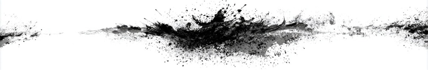 Abstract black splatter on white background (5)
