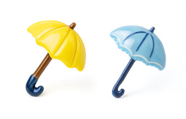 黄色と青い傘