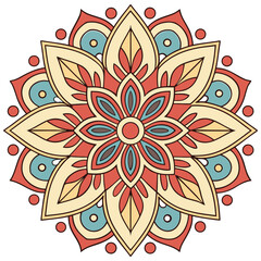 Spiritual Mandala Design Harmonious Pattern for Healing Concepts