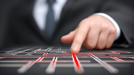 Business strategy planning corporate office digital interaction modern environment close-up view innovative concepts for growth