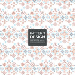 Whimsical Boho Pattern Design with Hand Drawn Motifs and Soft Earthy Tones Creates an Ethnic Textile Look