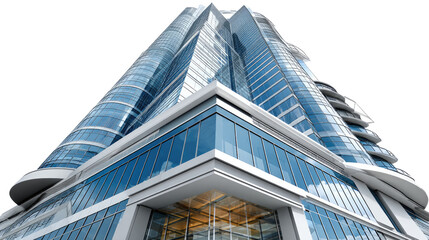 Skyward Symphony: An awe-inspiring architectural marvel, a modern skyscraper of glass and steel pierces the clouds, embodying the essence of innovation and ambition.