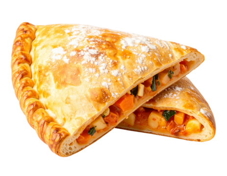   Baked Veggie-Filled Calzone PNG.