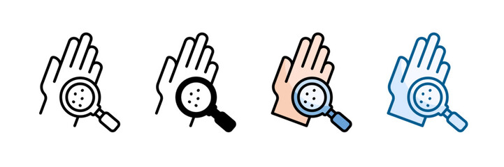 Rash Diagnosis Icon Set Multiple Style Collection