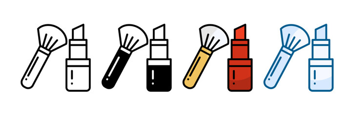 Cosmetology Icon Set Multiple Style Collection