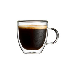 Aromatic Espresso in Double-Walled Glass Mug