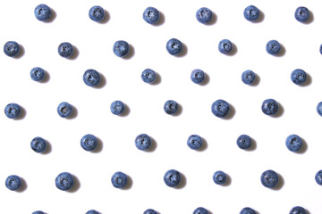 Blueberries isolated on a white