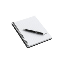 Blank Spiral Notebook with Pen - Ready for Notes and Ideas