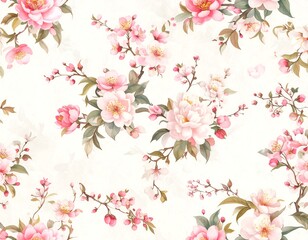 Fototapeta premium Floral Pattern, Spring, Design