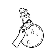 witchcraft and alchemy potion container