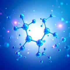 Abstract molecule illustration