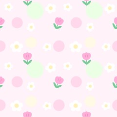 seamless pattern with flowers