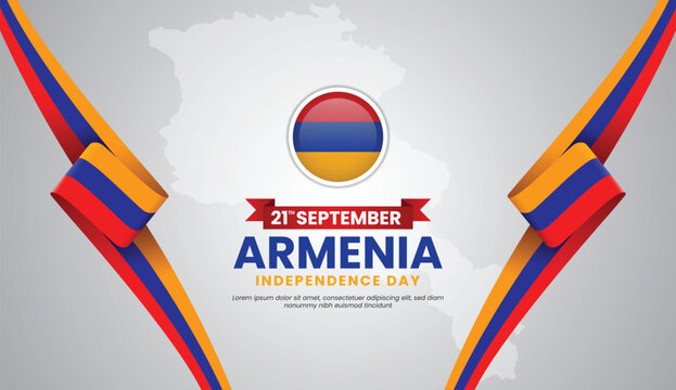 Armenia independence day design illustration
