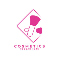Cosmetic sign logo design icon. Simple cosmetic logo vector