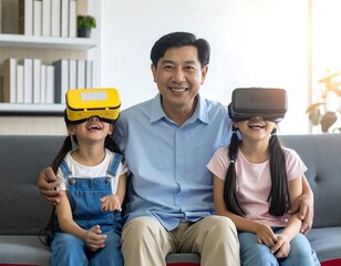 Family VR experience at home