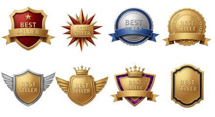 Premium Best Seller Badges to Elevate Your E-commerce Product Showcase