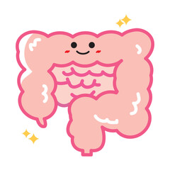 人の臓器キャラクター　健康な腸
