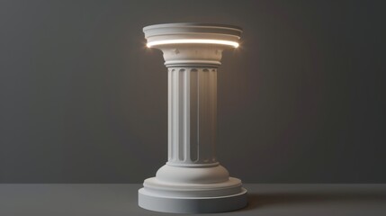 Simple Advertising Background Material: Monochrome Gradient & Fashion Elements on White Background