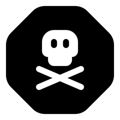 Danger icon for hazards and warnings