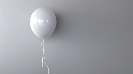 Festive Christmas Event Design: Inflatable Toys, Floating Ribbons & Copy Space on Gray Background