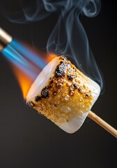 Toasting Marshmallow with a Blow Torch