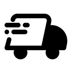 Delivery truck icon with line style