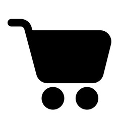 Shopping cart icon with line style