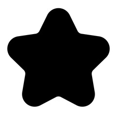 Star icon with solid style