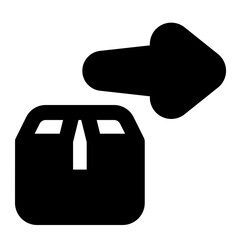 Track order icon with line style