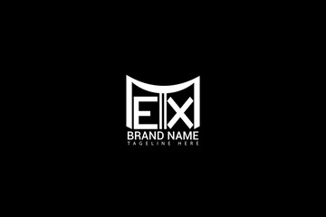 EX Letter Logo Design Modern Minimal Monogram Branding Template Creative Business Identity