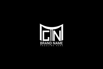 Fototapeta premium GN Letter Logo Design Modern Minimal Monogram Branding Vector Template