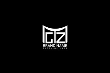 GZ Letter Logo Design Modern Minimal Monogram Branding Vector Template